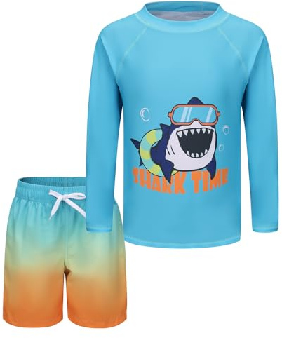 Aisyee UV Shirt Kinder Badeshorts Jungen Badeanzug 146 152/11-12 Jahre