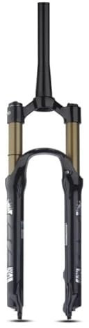 SQIANKUN Fahrradgabel MTB-Gabel Magnesiumlegierung Luftdruckfederung 26 27,5 29 Zoll Schulter-/Drahtsteuerung Gerade/Konische Rohrverriegelungsgabel Federgabel(27.5 Tapered Manual)