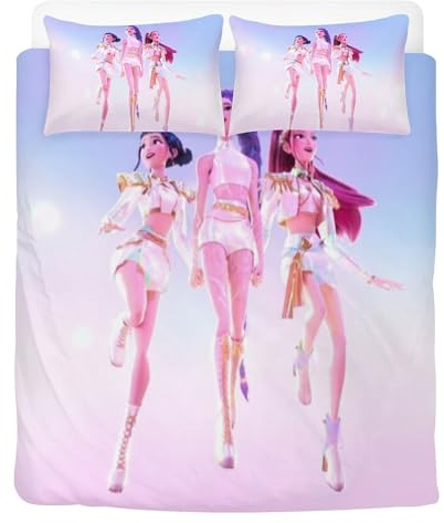 Generisch Anime Bettwäsche Sets 135x200cm,Schlafkomfort Bettbezug mit 1 Kissenbezug 80 x 80cm Polyester,2-Teiliges Set