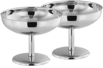 APS 40910 Eisbecher 2er Set FRIGIO, 180 ml, Edelstahl hochglanzpoliert, spülmaschinengeeignet