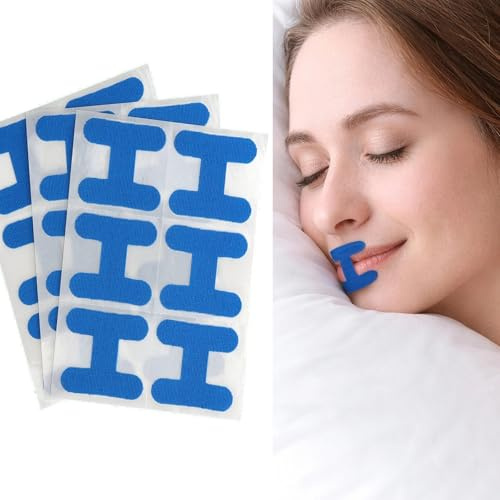 90 Stück Mouth Tape for Sleeping, H-Shape Sleep Mouth Tape, Mundpflaster Gegen Schnarchen, H-Shape Mundkleber Schnarchstopper Nachts Mundpflaster Mundpflaster Schlafen Anti Schnarch Schlafpflaster