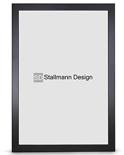Stallmann Design 'New Modern' Bilderrahmen 48 x 68 cm | Farbe: Schwarz | eleganter Frame für Ihre Fotos und Motive