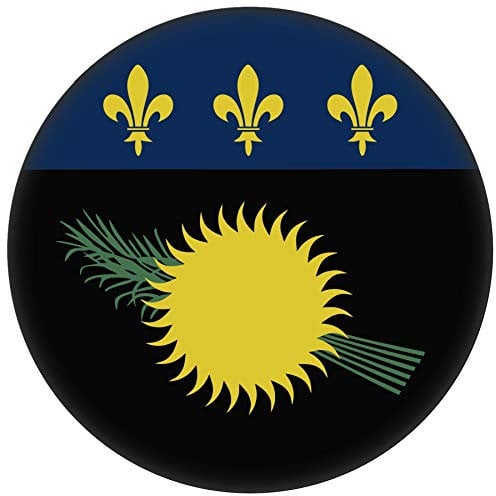 FanShirts4u Button/Badge/Pin - I Love GUADELOUPE Fahne Flagge (GUADELOUPE/Flagge)