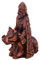 Dryad Design Freyr Figur nordischer Gott der Fruchtbarkeit und des Wohlstands Statue – Wikinger heidnischer Altar Dekor (Holz-Finish)