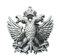 JEAN'S FRIEND Gürtelschnalle im Vintage-Stil, russisches Kaiserkrone, Adler, silberfarben antik-optik, Large