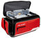 Plano Weekend Series 3700 Deluxe Angelkoffer, groß, roter Stoff, inklusive 2 3700 verstaubaren Aufbewahrungsboxen, weiche Angelausrüstungstasche, Premium-Aufbewahrung