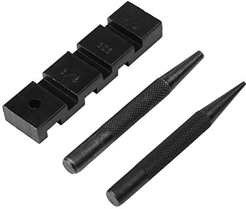 EVTSCAN Perforatore per Sega a Catena Tascabile, Kit di Attrezzi per Riparazione Motosega Professionale da Falegname per Catene con Passo da 1/4 , 3/8 LP.325, 3/8 e .404 