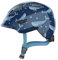ABUS Kinderhelm Smiley 3.0 - Fahrradhelm mit tiefer Passform, kindergerechten Designs & Platz für einen Zopf - für Mädchen und Jungs - Blau mit Wal-Muster, Größe S