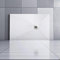 AICA receveur de douche 120x80cm Rectangulaire Extra plat Blanc antiderapant avec une grille en Inox