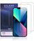 UNO' Lot de 2 protections d'écran en verre trempé 9H ultra résistant avec définition HD, protection complète sans bulles et installation facile pour iPhone 13/13 Pro