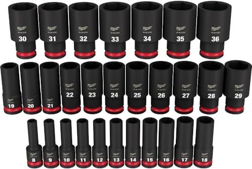 29 PC Shockwave Impact Duty™ 1/2 Drive Metric Deep 6 Point Socket Set 49-66-7015