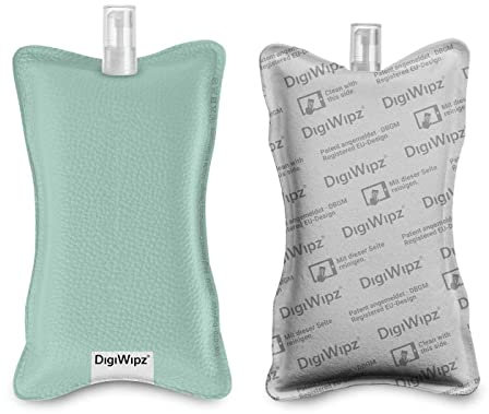 DigiWipz® – Der geniale 2 in 1 Display Reiniger (Peppermint) – Bildschirmreiniger für Displays und Touchscreens – Screen Cleaner Microfaser-Schwamm mit integriertem Sprayer