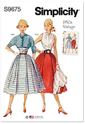 SIMPLICITY SS9699H5 Misses' Vintage Skirt, Blouse and Jacket H5 (6-8-10-12-14)