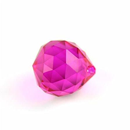 Kronleuchter Kristall Prismen Anhänger Bunte Kristallleuchter Facettierte Kugeln Kristallglas Feng Shui Kugeln Hängelampe Party Crystals Lighting Lamp Ersatzteile ( Color : Rose , Size : 40mm 10pcs )