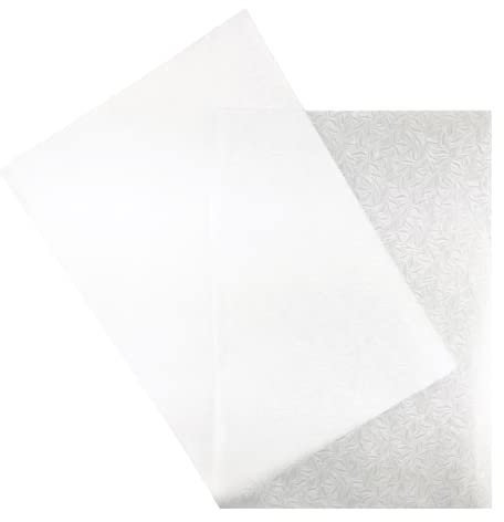 Netuno 50x Pergamentpapier Weiß mit Blatt-Muster DIN A4 210x 297 mm Transparentpapier gemustert Bastelpapier mit Motiv Designpapier dünn halb transparent für Karteneinleger Kartenaufleger Fotoalben