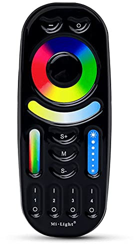 LGIDTECH FUT092-B 4-Zonen RGB + CCT Fernbedienung (ohne Batterie) für Miboxer/Mi-Light RGB + CCT LED-Leuchtmittel, Downlight, Spotlight, Flutlicht, LED-Streifen-Controller