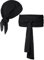 Bencailor Piratenkostüm für Damen, Piratenhut, Kopftuch, Schärpe, Gürtel, Kostümzubehör für Cosplay-Party, 2 Stück, Schwarz, Large