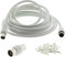 3C2V TV Coaxial Cable 15M - Nickel Plated RF Coax Extension Lead for Freesat, Aerial Socket, Freeview, Sat,DVD,VCR,SKY, Smart U-HD TV, Virgin, BT, Antenna Box, Y Splitter, Signal Booster 15 Meter