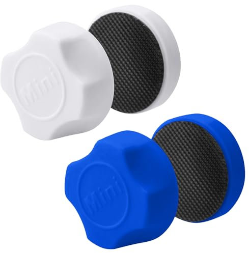 WNV 2pcs Magnetic Fish Tank Cleaner Magnet Algae Remover Aquarium Glass Cleaner Brush for Small Fish Tank Glass Scraper, Suitable for 3-5mm Glass