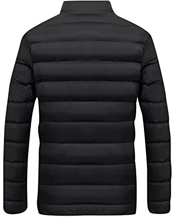 Generisch Daunenjacke Herren lang mit Kapuze heizjacke Herren Jagd Winter Casual Jacket Men Windjacke Herren wasserdicht große größen Laufjacke Herren leicht Winddicht Parka Herren