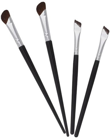 Housoutil 4stücke Abgewinkeltes Eyeliner Pinsel Für Augenbrauen Pinsel Nasen Schattierung Lidschattenpinsel Concealerpinsel Unter Augen Flacher Concealerpinsel Make-up-pinsel Kosmetikpinsel