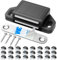 Tonitrui Cabinet Magnetic Catch Magnetic Cabinet Door Catch Magnetic Cabinet Latch for Kitchen Drawer Magnets to Stay Closed Magnetic Catch Closet for Drawer（Black 24 Pack）