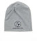 SCHIETWETTER Accessoire Kinder Mütze, Leichte Beanie, Übergangsmütze, dünne Kopfbedeckung, Logo-Print, stretch, warm, einfarbig grau blau 52