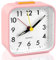 VFANDV Réveil Analogique Silencieux Sans Tic-Tac, Portable De Voyage Avec Lumière et Fonction Snooze, Petit Pour Famille et Bureau (Rose)