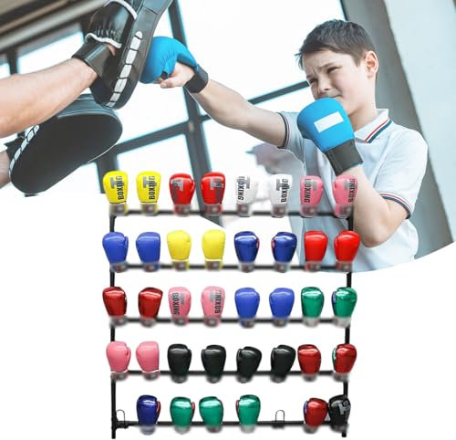 HCAUYNN Hanging Glove Storage Rack,For Boxing Training,Gym Boxing Glove Rack, For Boxing Glove Storage/Boxing Display For Gloves,Wall-mounted20sets
