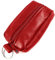 Charmoni - Portefeuille Homme - Porte Monnaie - Multi Poches - Double Zips - en Cuir véritable - pour Homme (1, Rouge)