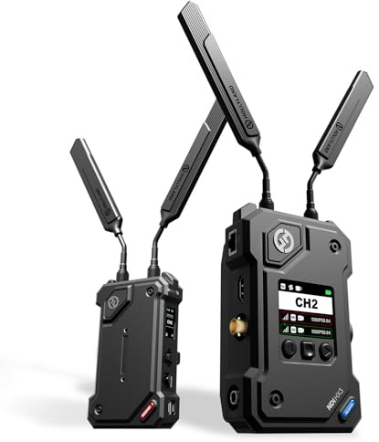 Hollyland Cosmo C2 Wireless Video Transmission System (Schwarz, 1 Sender + 1 Empfänger)