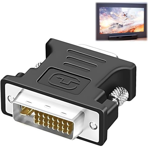 Adattatore DVI a VGA 24+1 pin DVI D maschio a VGA femmina adattatore monitor passivo D-SUB analogico DV I D maschio Dvi Vga adattatore 1080P convertitore per PC, monitor, proiettore trasmissione del