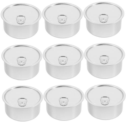 Ciieeo 10pcs Self-seal Tea Tins Lids for Food Storage Containers Lids for Freezer