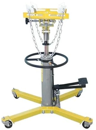 NADCFN Gato de transmisión Elevador Coche Gato de transmisión telescópico hidráulico de Alta elevación, 0,5 T, Utilizado para Caja de Cambios de Coche de Alta elevación(Yellow)