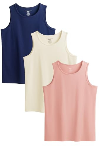 The Essentials Wardrobe Ladies TEW 3 Pack Vest - Navy - Mid - 3X Large