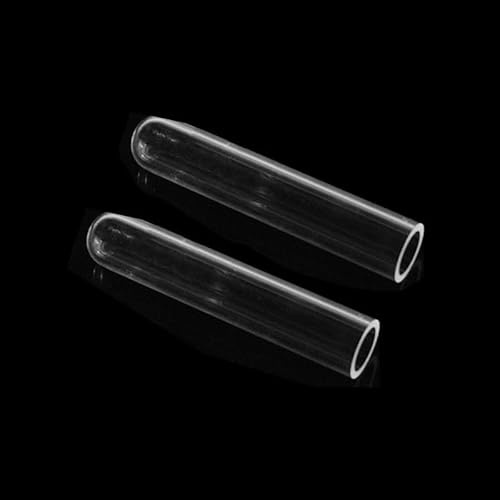 Generisch 2 Stück 18 mm x 1 mm x 152 mm Quarzglas-Reagenzgläser mit rundem Boden, 20 ml