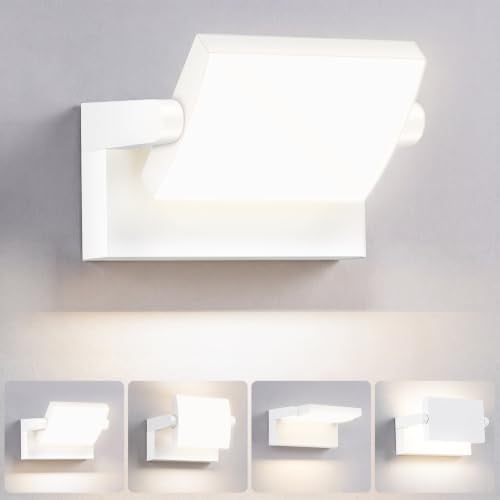 GXXG 40W Außenwandleuchte LED Außenlampe, Weiß,Natürlich Weiß 4000K | Wasserdicht IP65, 350° Schwenkbar LED Panel, Material: Aluminium, 1500 Lumen, fur Aussen/Innen