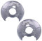 BESTPRICE 2x Ankerblech hinten links & rechts Spritzbelch Deckblech für Bremsscheibe Kompatibel mit BMW 3er (E36) (E46) Z4 Roadster (E85)