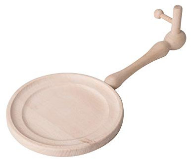 Riess, 2351-046, Pfannenknecht Profi, Servierpfanne aus Holz (Pfannenknecht) ohne Pfanne 20/24 braun