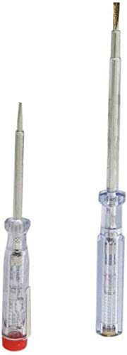 2PC Electrical Mains Voltage Tester Electricians Insulated Screwdriver