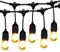 BRIMAX Outdoor String Lights 100FT LED Festoon Lights, Garden String Lights, 30 E27 Sockets, 30 +2 Shatterproof LED Bulbs (2W Warm White) for Patio, Backyard, Cafe
