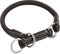 Schnüffelfreunde Zugstopp Hundehalsband aus Leder I Erziehungshalsband I Dressurhalsband I Lederhalsband Hund (XL - bis 47cm, Braun)