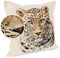 ANRO Kissenbezug Dekokissen Kissen Sofakissen Kissenbezüge Kissenhülle Gobelin Leopard 45x45cm ohne Füllung
