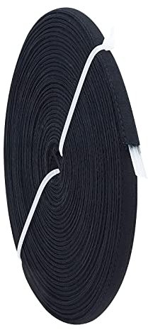 PandaHall 12 Yards 10 mm Baumwollüberzogenes Poly-Polyester-Nähzubehör BH-Ausbeinwerkzeug Für Korsetts, Brautkleider, Abendkleider, Unterwäsche, Hüte, Schwarz