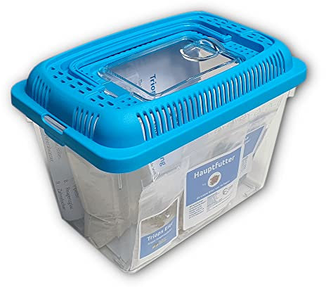 Triops Galaxy – Triops longicaudatus – Urzeitkrebse-Set Mini - Triops züchten - Triops-Eier mit Sand, Futter und Zucht-Anleitung zum Download (50 Eier)