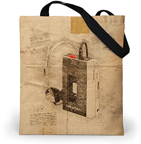 Loxato Tote Bag mit Reißverschluss - Schultertasche Damen mit Reißverschluss - Wasserdichtes Oxford-Gewebe - Stofftasche Bedruckt - Umhängetasche Groß B37 H42 cm - Beuteltasche Damen