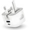 USB C and USB Plug, 38W Charging Adapter, 3 Pin UK Mains, Foldable, Travel, Super Fast Charger, for iPhone 16, 15, 14, 13, 12, 11 Pro Max, XS, XR, 8, SE, iPad, Samsung, Google Pixel, Multi-Device, PD