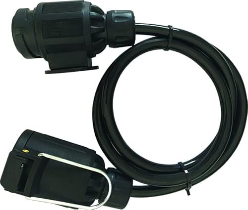 Kunzer VBK 1313 Verbindungskabel 1 m, Stecker, Kupplung - 13-polige Verbindung zw. KFZ & Anhänger zur Licht-Übertragung