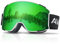 AVAWAY Abnehmbar Snowboard Brille OTG Skibrille für Brillenträger Herren Damen Zylinder Verspiegelt Anti-Fog Linse Magnet-Wechselsystem UV-Schut