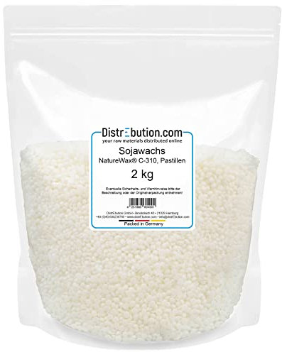 Sojawachs Pastillen 2kg NatureWax® C-310 natürliches Wachs für Kerzen